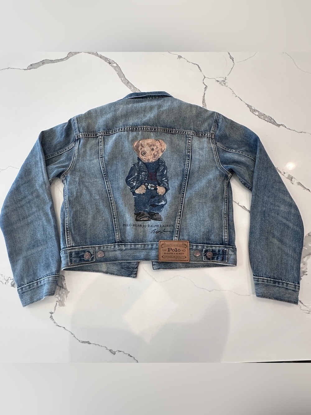 Polo Ralph Lauren Women's Polo "Jeans Suit Bear" Denim Jacket Sz XS NWT